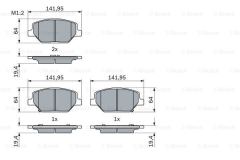 Bosch 986424869 Balata Fren Ön 17'' (Opel : Insıgnıa B 17-)