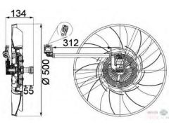 BEHR 8Mv376757-301 Fan Motoru Dıscovery Iıı Range Rover 2.7Td 04-