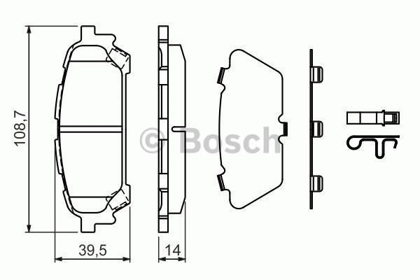 Bosch 986494232 Fren Balatası Arka Forester 02-08 Impreza 00-07