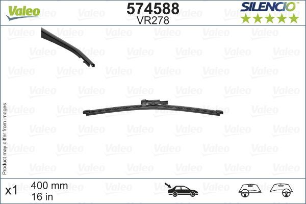 Valeo 574588 Silencio Vr278×1 400Mm Arka Vıvaro Silencio X-Trm Fl