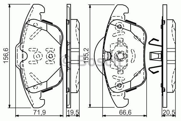Bosch 986494246 Fren Balatası Ön S-Max 2006 Sonrası Mondeo Iv 2007 Sonrası Galaxy I