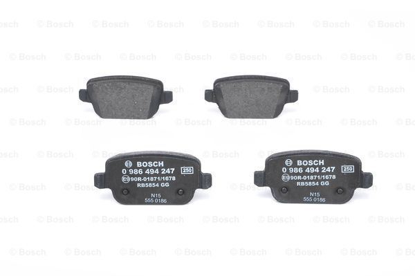 Bosch 986494247 Fren Balatası Arka S-Max 2006 Sonrası Mondeo Iv 2007 Sonrası Kuga 0