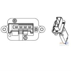 BEHR 9Ml351332-221 Kalorifer Motoru Merıva A 2003 Sonrası Manuel Klima