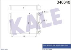 Kale 346640 Kalorifer Radyatörü Mercedes Benz Saloon Kombı Coupe