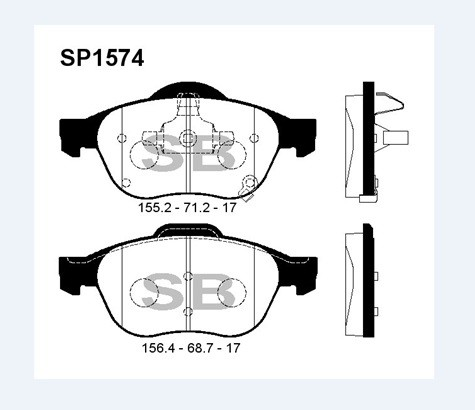 Sangsıng Sp1574 Fren Balatası Ön Avensıs 1997-2003