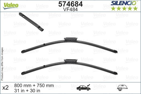 Valeo 574684 Silecek Süpürgesi Valeo Sılencıo X-Trm Flat Blade Vm