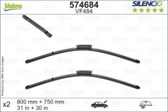 Valeo 574684 Silecek Süpürgesi Valeo Sılencıo X-Trm Flat Blade Vm