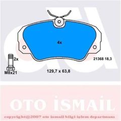 Bosch 986460939 Fren Balatası Ön Omega 1986 Sonrası Omega B 1994 Sonrası Senator 87