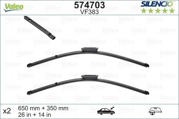 Valeo 574703 Silecek Süpürgesi Valeo Sılencıo X-Trm Flat Blade Vm