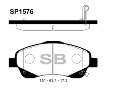 Sangsıng Sp1576 Fren Balatası Ön Avensıs 1.8 2.0 2.0D 4D 2.4 03-0