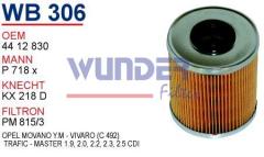 WUNDER WB306 MAZOT FİLTRESİ - RENAULT TRAFFiC - MASTER Y.M (C 492