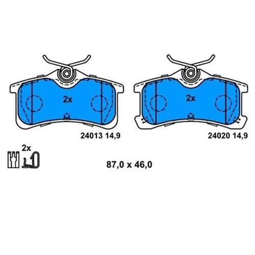 Bosch 986494274 Fren Balatası Arka Corolla 00-02 Avensıs 00-02 Dı
