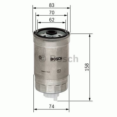 Bosch 1457434329 Mazot Filtresi Passat / A4 A6 1.9 Tdı