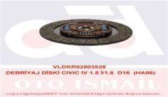 VALEO 803528 DEBRİYAJ BALATASI CIVIC HR-V 1.6 212-20