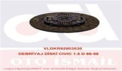 VALEO 803530 DEBRİYAJ BALATASI CIVIC 88-00 1.5 200-20
