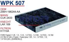 WUNDER WPK507 POLEN FİLTRESİ - FORD FiESTA V - FUSiON (KARBONLU)