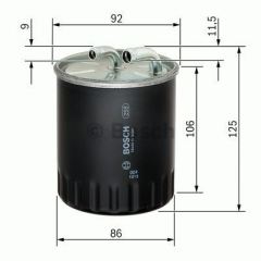 Bosch 1457434437 Mazot Filtresi Mercedes W203 W204 W211 02-08 X20