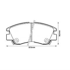 Bosch 986460978 Fren Balatası Ön L200 L300 90-08 Pajero 82-91