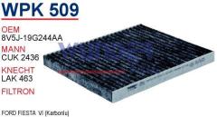 WUNDER WPK509 POLEN FİLTRESİ - FORD FİESTA VI-VII - B-MAX 1,5-1,6