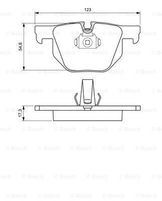 Bosch 986494286 Arka Balata Bmw E65 735Ilı 01=- 730D 02=- 730Ilı