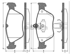 Bosch 986461129 Fren Balatası Ön Vectra A 1988 Sonrası Omega B 1994 Sonrası Calıbra