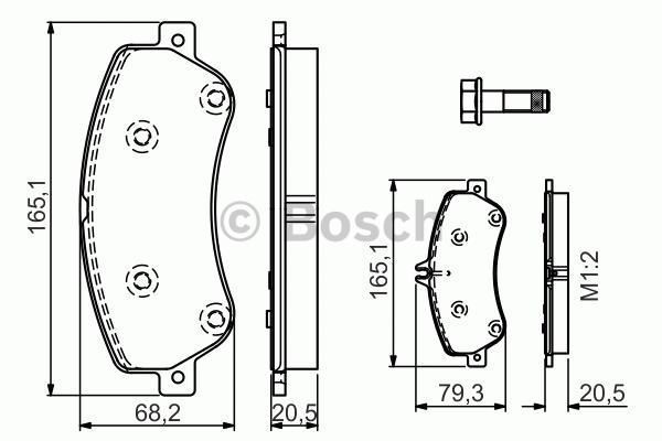 Bosch 986494302 Fren Balatası Ön X204 Glk Serısı Glk220 Glk250 Gl