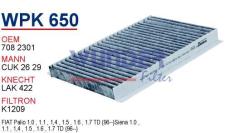 WUNDER WPK650 POLEN FİLTRESİ - FiAT ALBEA - PALiO