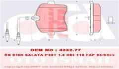 Trw Gdb1594 Fren Balatası Ön Fişli 407 04-