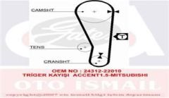 Gates 5283Xs Triger Eksantrik Kayışı Accent 95-00 Getz Matrıx 1.5