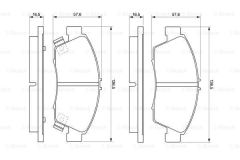 Bosch 986461759 Fren Balatası Ön Cıvıc 1.4İ 16V Hatchback 10.98-