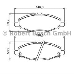 Bosch 986494326 Fren Balatası Ön Hı-Lux Vıgo 05-08 2Wd