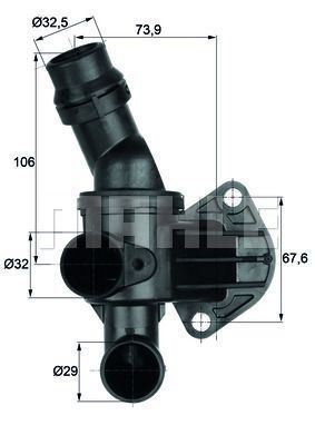 Mahle Tı680 Termostat Komple Seat Leon 1P1 80C