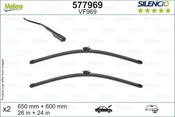 Valeo 577969 Silencio Vf969×2 650 600Mm Ön Sprınter Silencio X-Tr
