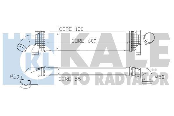Kale 346900 Turbo Radyatörü Cmax  2003 Sonrası 1.6 Tdcı 1.8 Tdcı 2.0 Tdcı