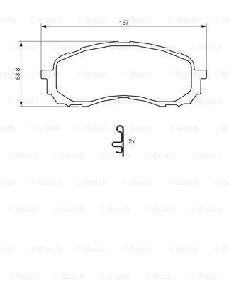 Bosch 986494373 Balata Fren Ön Impreza 00-12 1.5