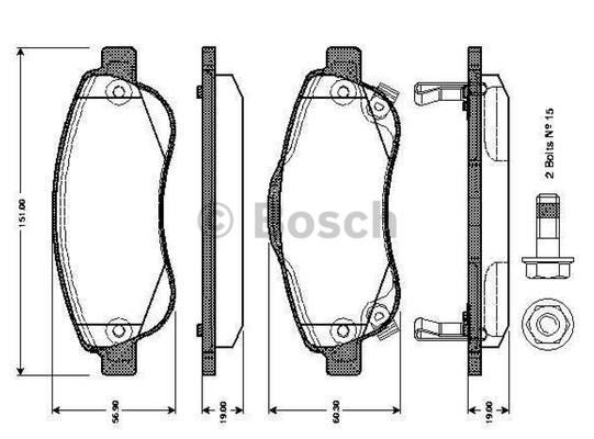 Bosch 986494379 Fren Balatası Ön Cr-V 07-12