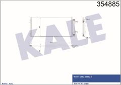 Kale 354885 Klima Radyatörü Opel: Astra K 1.4 1.6 Cdtı Turbo 2015