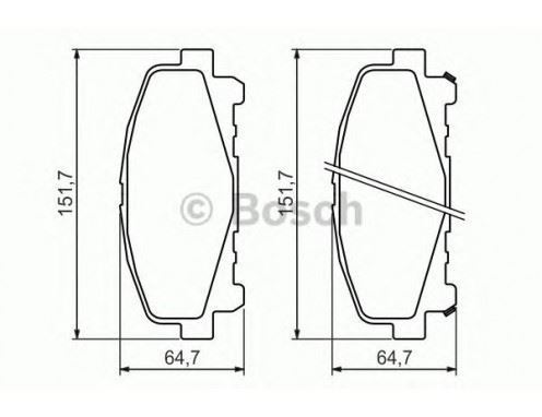 Bosch 986494382 Ön Balata Honda Accord Ix (Cu) 2.0I-2.4I 2.2Idtec