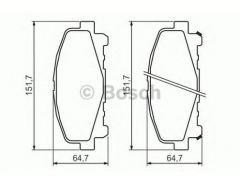 Bosch 986494382 Ön Balata Honda Accord Ix (Cu) 2.0I-2.4I 2.2Idtec
