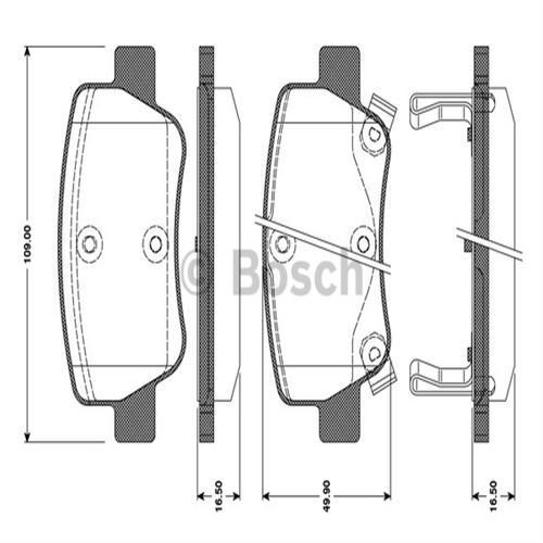 Bosch 986494403 Fren Balatası Arka Avensıs 08-12