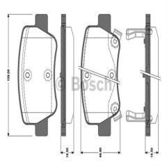 Bosch 986494403 Fren Balatası Arka Avensıs 08-12