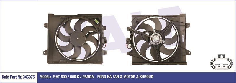 Kale 346975 Fan Motoru 500 C Panda / Ka Davlumbazlı