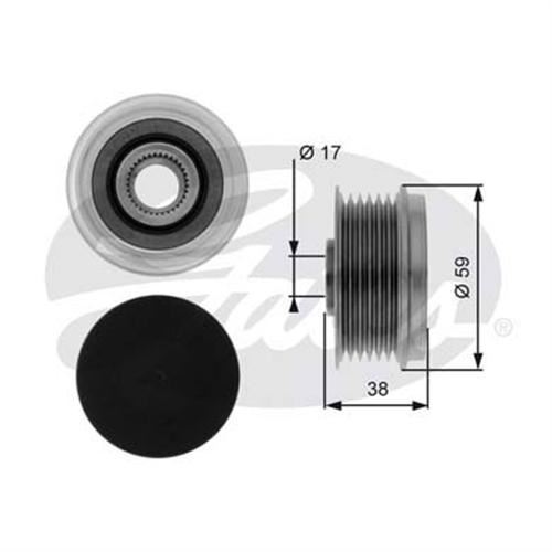 Gates Oap7039 Alternatör Kasnağı Palıo Albea 2003 Sonrası Doblo Fıorıno 08
