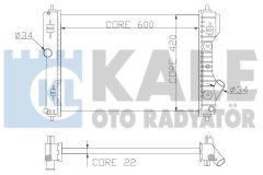 Kale 355000 Su Radyatörü Aveo T250 T255 2008 Sonrası 1.4 16V Vvt Aveo T250