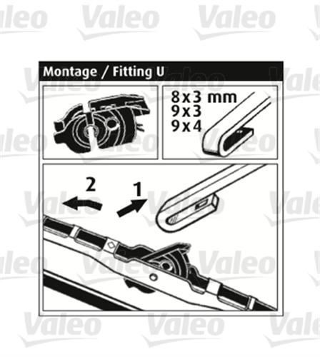 Valeo 116126 Cam Silgi Süpürgesı Sağ Astra G Vectra A B / Golf Iı