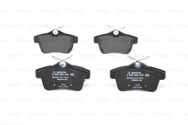Bosch 986494437 Fren Balatası Arka 3008 1.6Hdı 1.6Thp 1.6Vtı 2.0H