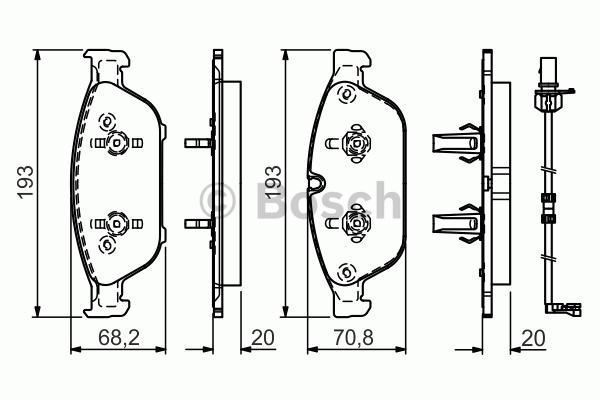 Bosch 986494447 Fren Balatası Ön A6  2011 Sonrası A7 10-