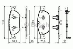 Bosch 986494447 Fren Balatası Ön A6  2011 Sonrası A7 10-