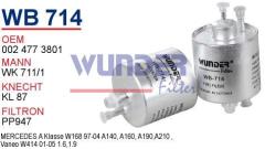 WUNDER WB714 BENZİN FİLTRESİ - MERCEDES 168 KASA A140 - A160 - 19