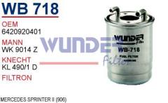 WUNDER WB718 MAZOT FİLTRESİ - MERCEDES SPRINTER II (906)